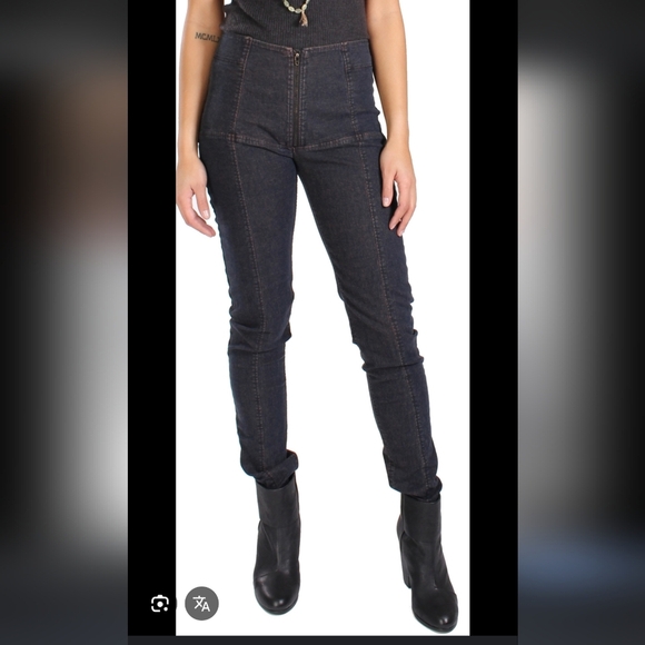 Prairie Underground Zip Up Jeans Denim Leggings - Picture 1 of 4
